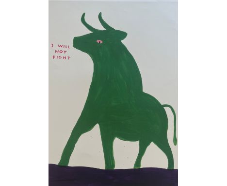 David Shrigley (British, b. 1968)
I will not fight&nbsp;
Lithograph on paper
Published by ShrigShop, Copenhagen&nbsp;
Measure