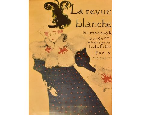 After Henri de Toulouse-Lautrec (France, 1864-1901)

La revue blanche (The white review)
Poster after the 1895 lithograph, or