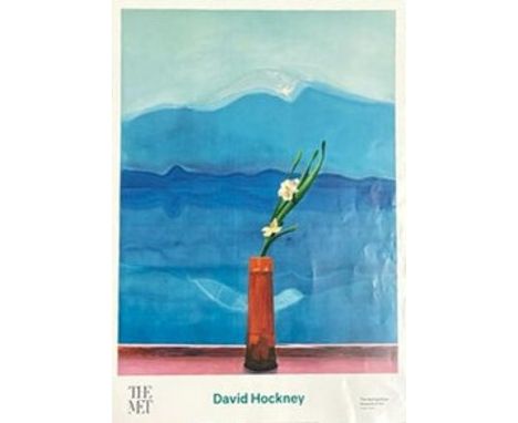 After David Hockney (British, b. 1937)&nbsp;

Mount Fuji And Flowers
The Metropolitan Museum Of Art, New York, 2016
Offset Li