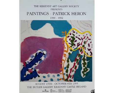 After Patrick Heron (B. 1920-1999)
Paintings By Heron
The Kilkenny Art Gallery Society, 1995
Exhibition poster
Measures appro