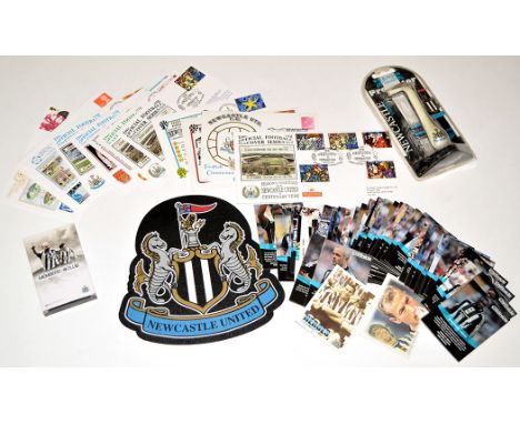 Newcastle United ephemera collected by John Alder, including: mouse mat; Wilkinson Sword Protector razor, in original packagi