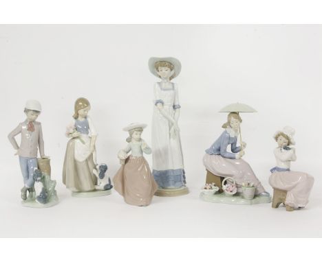 Six Nao porcelain figures