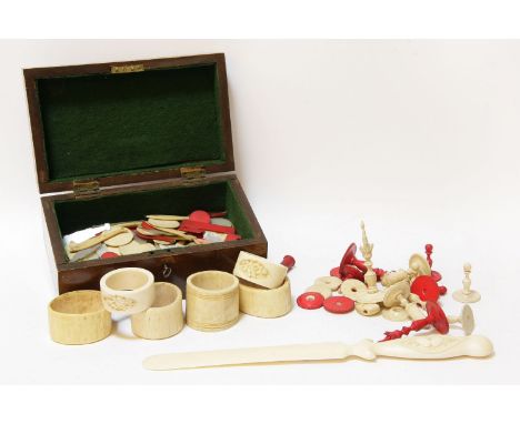 Miniature ivory dominoes