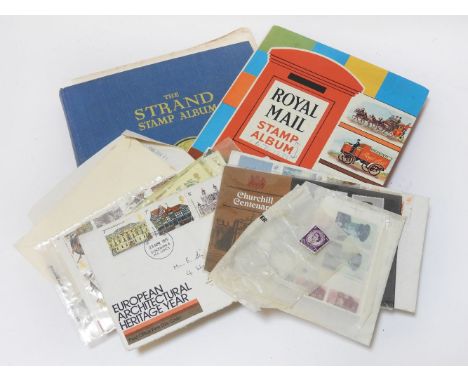 A quantity of first day issue and other stamps, in four boxes, Provenance:  Standen Hall, Clitheroe
