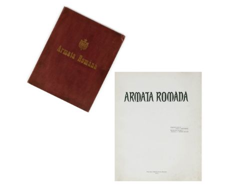   "Armata Română" ("Romanian Army") album, dedicated to King Carol I, with 27 chromolithographs after Tadeusz Ajdukiewicz, 19