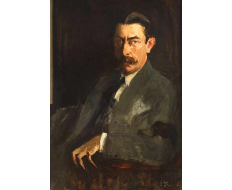   Eustaţiu Stoenescu, The portrait of Ambassador Ioan Aurel Vasiliu The portrait of Ambassador Ioan Aurel Vasiliu 101 × 70,5 