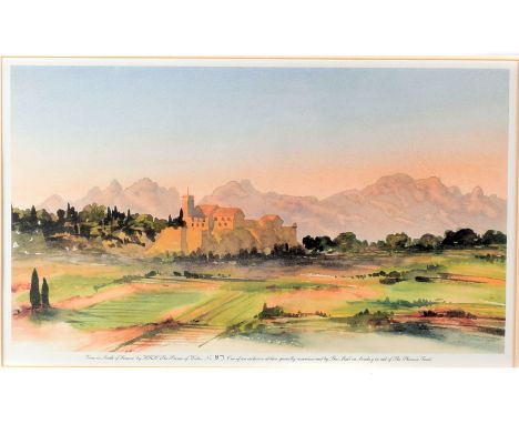 Of Royal Interest, 20th Century print, view in South of France, by HRH The Prince of Wales, No 87, one of an exclusive editio