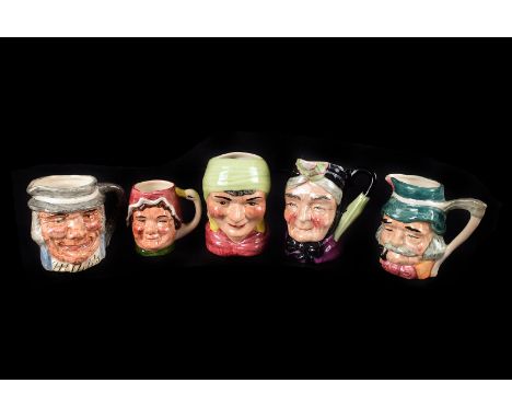 A collection of Mixed Character Toby Jugs, manufactured by Artone Staffordshire, characters to include, Gypsy, Granny, Farmer