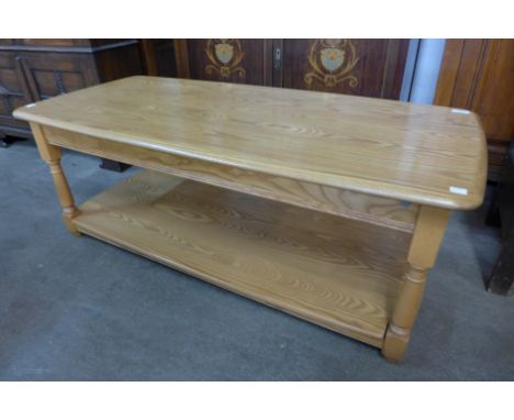 An Ercol elm coffee table 