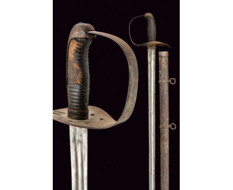 dating: third quarter of the 19th Century provenance: Austria Straight, tipped, single-and false-edged blade, with double ful