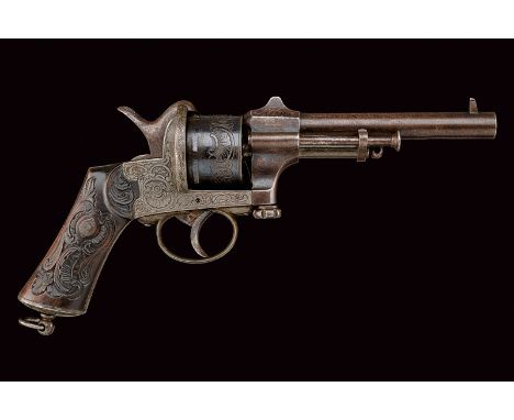 dating: third quarter of the 19th Century provenance: Belgium Round, rifled, 11 mm cal. barrel with octagonal base marked "MA