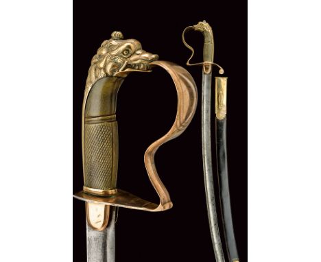 dating: mid-19th Century provenance: Kingdom of the Two Sicilies Curved, single-and false-edged blade, with hollow tip and fu