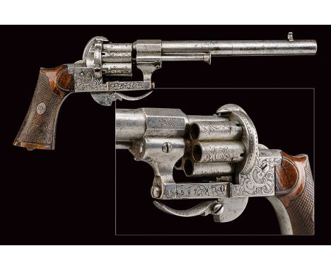 dating: third quarter of the 19th Century provenance: France Round, partly rifled, 7 mm cal. barrel, elongated at the time of