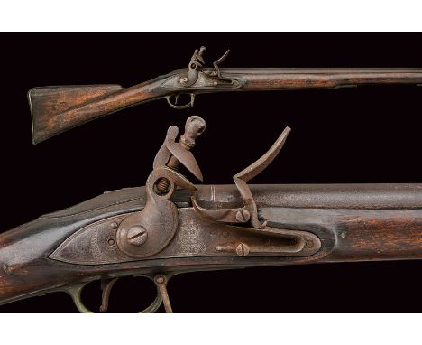 dating: first quarter of the 19th Century provenance: England Round, smooth, 18 mm cal.barre, with foresight, featuring Briti
