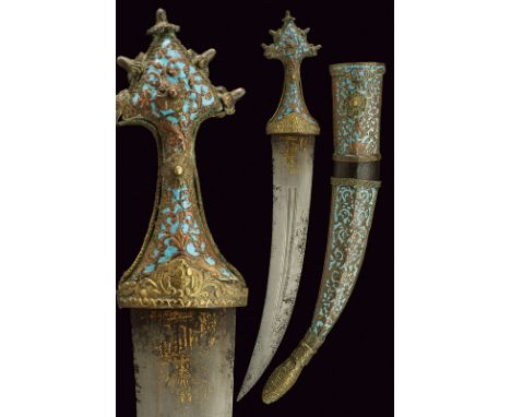 dating: 18th Century provenance: Arabia Strong, curved, double-edged blade of lenticular section (some pitting), at the centr