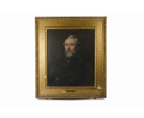 A 19th Century oil on canvas attributed to Wilhelm August Rudolf Lehmann (German-English 1819-1905),  portrait of a gentleman