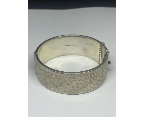 A SILVER BANGLE 