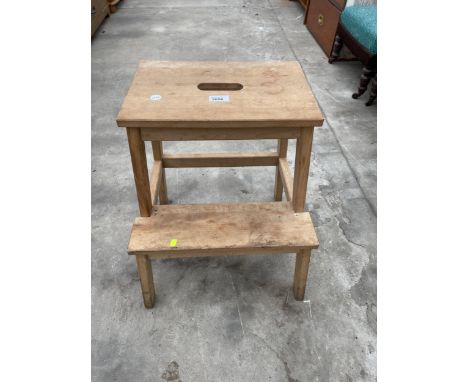 A MODERN IKEA BEKVAM STEP STOOL 