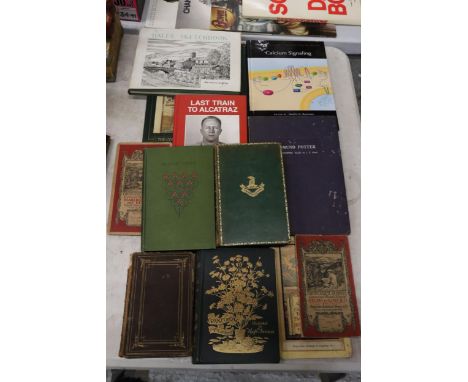 A QUANTITY OF BOOKS TO INCLUDE OLIVER TWIST, IVANHOE, CHRISTOPHER SAXTON'S 16TH CENTURY MAPS, VINTAGE ORDNANCE SURVEY MAPS, E