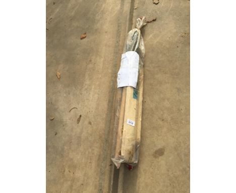TWO VINTAGE CRICKET BATS AND STUMPS 