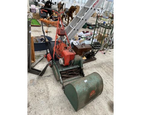 AN ELECTRIC BLACK AND DECKER LAWN MOWER AND A SUFFOLK PUNCH ROTARY LAWN MOWER 