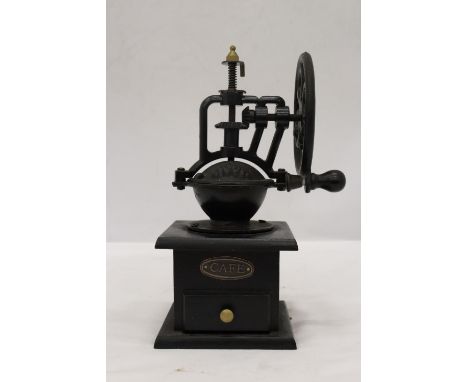 A VINTAGE STYLE COFFEE BEAN GRINDER 