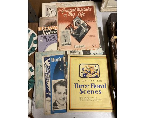 A COLLECTION OF VINTAGE PIANO MUSIC TO INCLUDE 'WHEN MY DREAM BOT COMES HOME', 'WALTZ WITH STRAUSS', 'CINDERELLA', ETC 