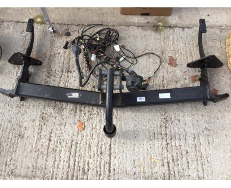 A VEHICLE TOW BAR AND LIGHT CABLING 