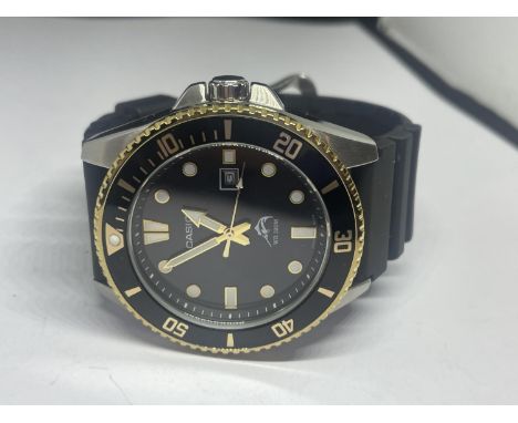 A CASIO CALENDAR WRIST WATCH SEEN WORKING BUT NO WARRANTY 