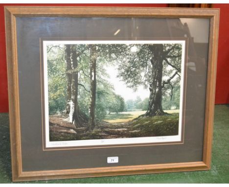 Mark Spain (bn 1962), by and after, Woodland Glade, limited edition colour print, 16/850, signed, 35 x 46cm