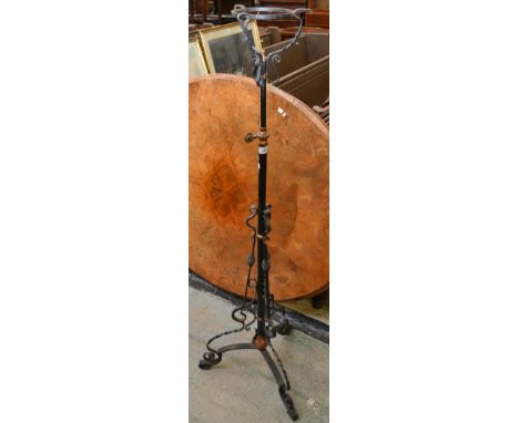 A Victorian oil lamp stand c1870
