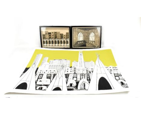 JULIAN BOVIS; a pair of signed limited edition giclée prints, 'The Tyndale Monument' and 'Hotwells Waterfront', both signed, 