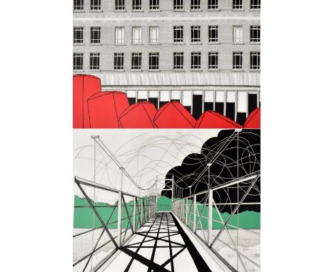 JULIAN BOVIS; a signed limited edition giclée print, 'You Broke My Heart in Seventeen Places, Teddington Lock was Only One', 