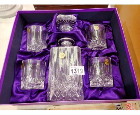 RCR boxed Italian crystal decanter. UK P&amp;P Group 3 (£30+VAT for the first lot and £8+VAT for subsequent lots) 