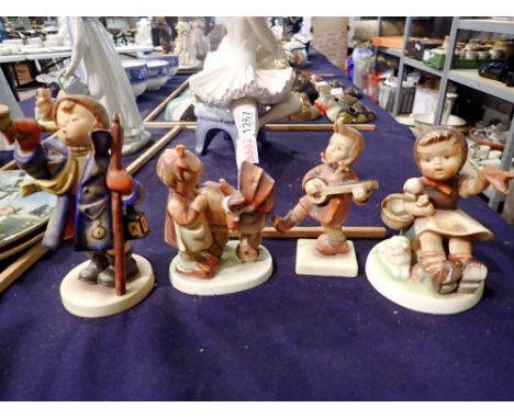Four early Goebel large figurines. UK P&amp;P Group 2 (£20+VAT for the first lot and £4+VAT for subsequent lots) 