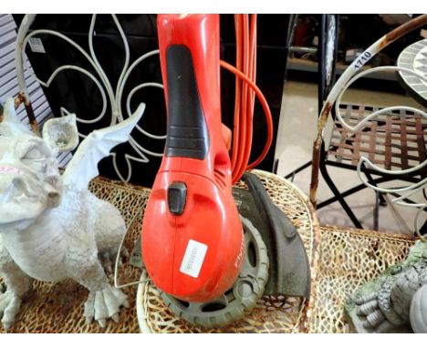 Flymo contour 500E corded strimmer. All electrical items in this lot have been PAT tested for safety and have passed. This do