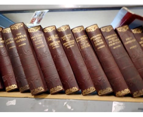 Twelve Charles Dickens H/B books, published by Hazell, Watson &amp; Viney Ltd. UK P&amp;P Group 3 (£30+VAT for the first lot 