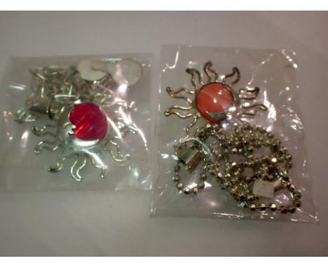 Two Mexican silver pendants. UK P&amp;P Group 1 (£16+VAT for the first lot and £2+VAT for subsequent lots) 