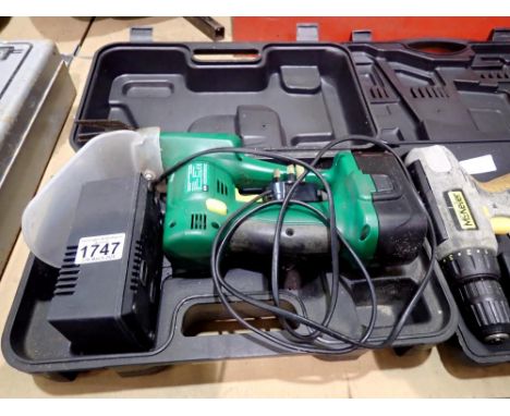 Cased Gardenline cordless weeder, CGS 100-180. All electrical items in this lot have been PAT tested for safety and have pass