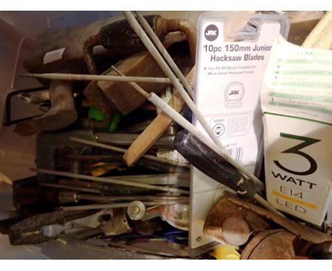 Box of mixed hand tools. Not available for in-house P&amp;P 