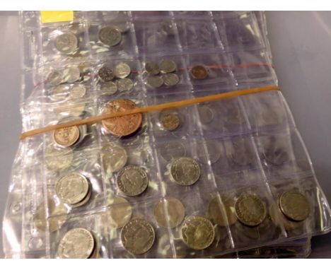 Collection of coins in folder pages, Spain and Sweden. UK P&amp;P Group 2 (£20+VAT for the first lot and £4+VAT for subsequen
