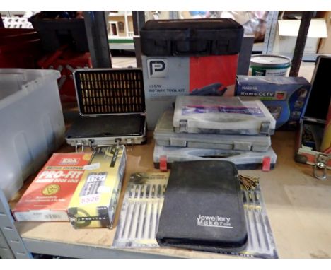 Large quantity of electric tools and accessories including rotary tool. Not available for in-house P&amp;P 