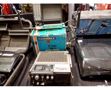 Yokahoma Victor 3050UK A&amp;V TV/radio and Hanimex movie editor E300 dual 8 in box. All electrical items in this lot have be