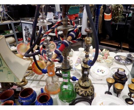 Vintage hookah pipes. Not available for in-house P&amp;P 