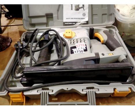 Titan Rotary hammer drill, TTB571SDS, cased. All electrical items in this lot have been PAT tested for safety and have passed
