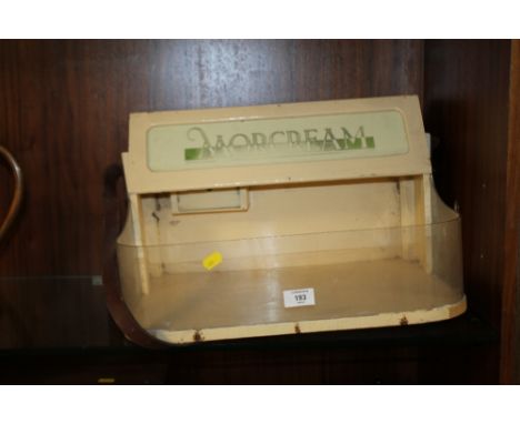 A VINTAGE CINEMA SNACK VENDOR CARRY UNIT 