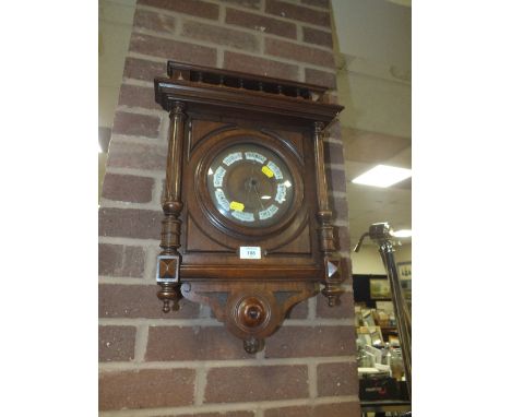 A VINTAGE FRENCH OAK CASED BAROMETER