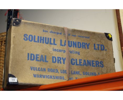 A VINTAGE SOLIHULL LAUNDRY BOX