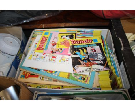 A BOX OF VINTAGE DANDY COMICS