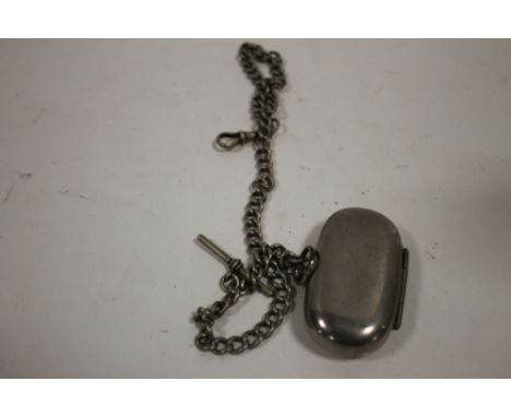 A CASED COIN HOLDER ON CHAIN